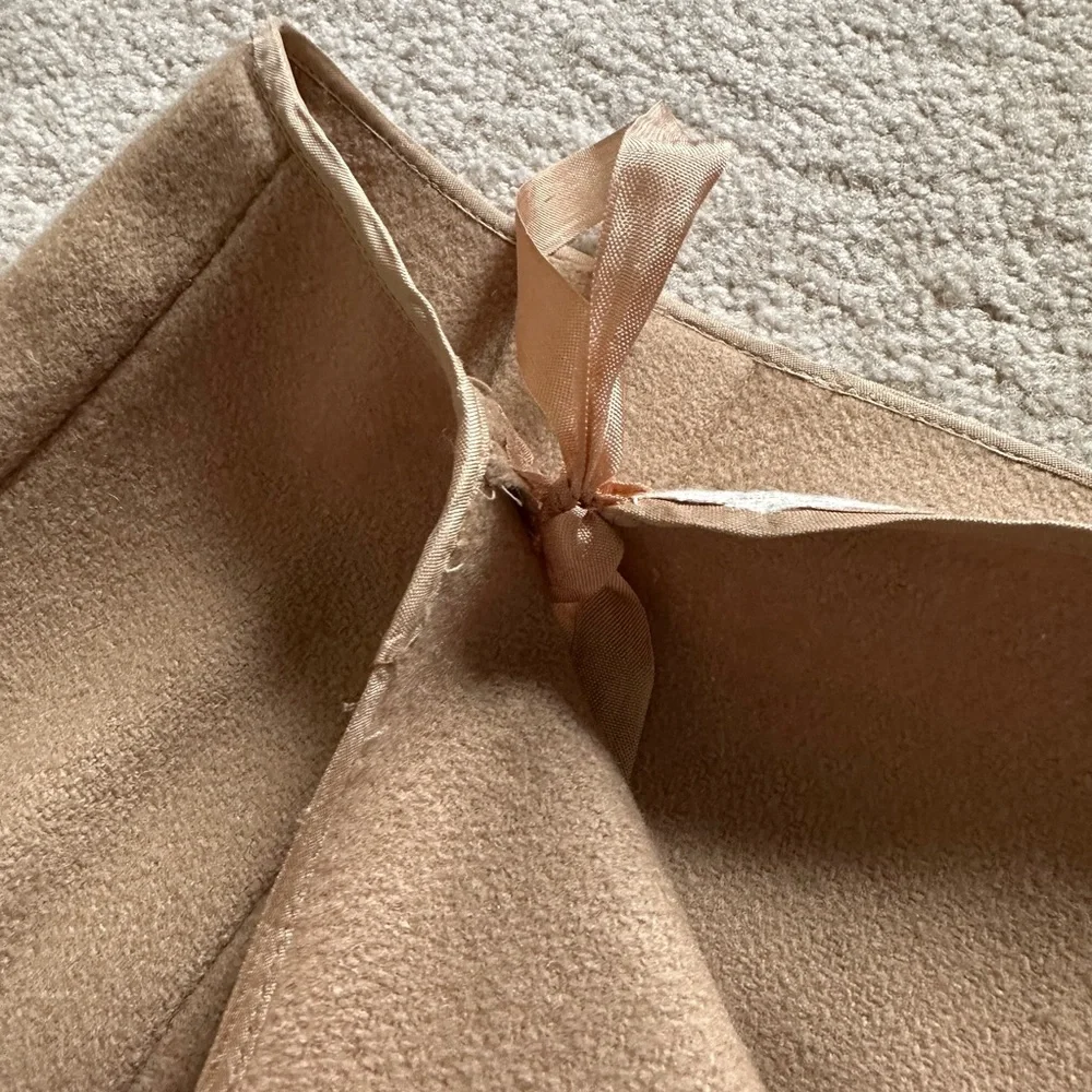 New Handmade Woman’s Light Brown Wrap Skirt, Sz M/L (see measurements)